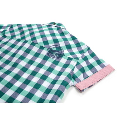 Сорочка дитяча Aziz у клітинку (19130-110B-green)