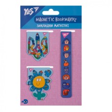 Закладки для книг Yes магнітні Stand with Ukraine 3 шт (708353)