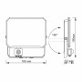Прожектор Videx F3 50W 5000K з датчиком руху 220V Black (VLE-F3-0505B-S)