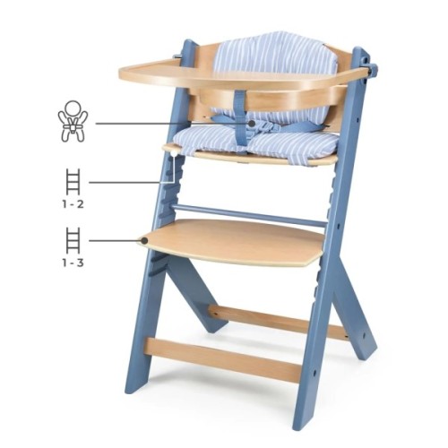 Стілець для годування Kinderkraft с подушкой Enock Nordic Breeze (5902533929719)