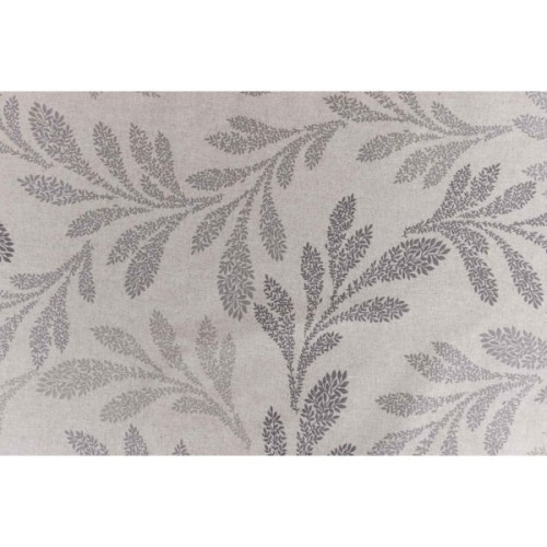 Скатертина Прованс непромокаюча Simfoni Сіре листя на натюрель 180х136 см (033559)