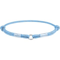 Шнурок для адресника WAUDOG Smart ID світловідбивний S 25-45 см блакитний (60402)