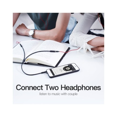 Кабель мультимедійний 3.5mm M to 2x3.5mm F 0.3m Vention (BBSBY)