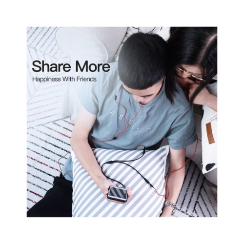 Кабель мультимедійний 3.5mm M to 2x3.5mm F 0.3m Vention (BBSBY)