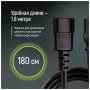 Кабель живлення C13 to C14 1.8m black ColorWay (CW-CBP087-BK)