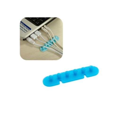 Тримач для кабелю Extradigital CC-595 Cable Clips, Black/Blue (KBC1725)