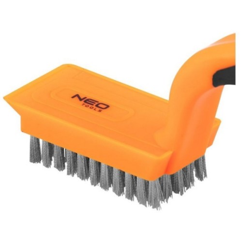 Щітка по металу Neo Tools 5х11 рядів, прямий дріт 0.3мм, 180мм, двокомпонентне руків'я (39-051)