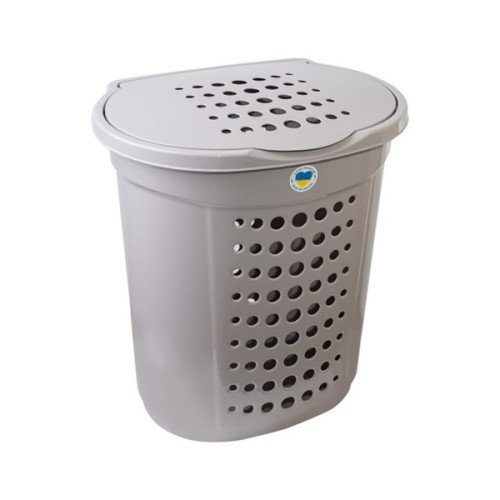 Кошик для білизни Алеана Овальний Какао 60 л (алн 122053/какао)