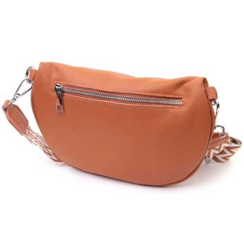 Сумка Vintage Шкіряна жіноча через плече з міні гаманцем Руда (22665)