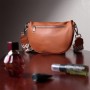 Сумка Vintage Шкіряна жіноча через плече з міні гаманцем Руда (22665)