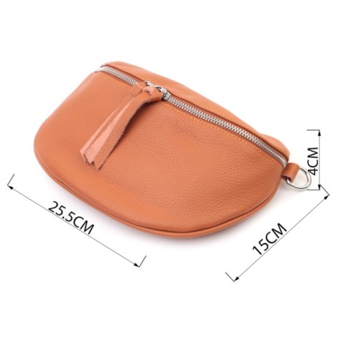 Сумка Vintage Шкіряна жіноча через плече з міні гаманцем Руда (22665)