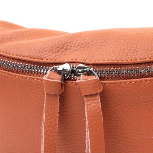 Сумка Vintage Шкіряна жіноча через плече з міні гаманцем Руда (22665)