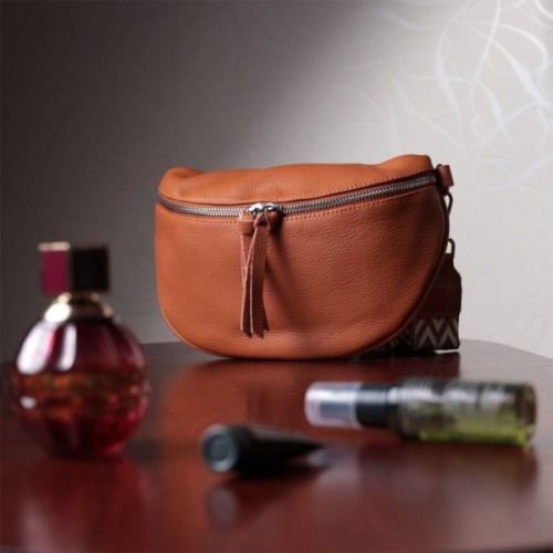 Сумка Vintage Шкіряна жіноча через плече з міні гаманцем Руда (22665)