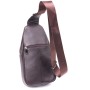 Сумка Vintage Слінг чоловіча з натуральної шкіри Коричнева (21401)