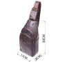 Сумка Vintage Слінг чоловіча з натуральної шкіри Коричнева (21401)
