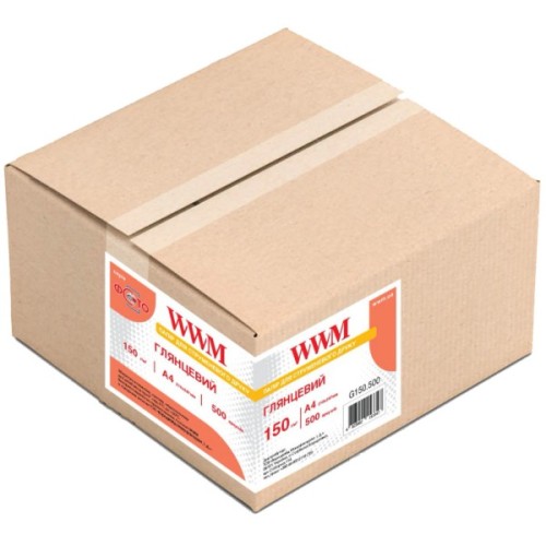 Фотопапір WWM A4 Glossy 150г, 500cn (G150.500)