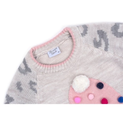 Кофта дитяча Breeze з котиком в шапочці (T-150-98G-beige)