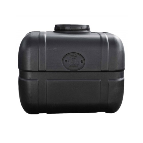 Ємність для води Пласт Бак квадратна не харчова 150 л прямокутна чорна видувна (5706)