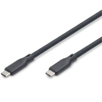 Дата кабель USB-C to USB-C 0.5m USB4 2.0 80G 240W 16K silicone black Digitus (AK-300350-005-S)
