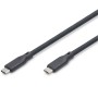 Дата кабель USB-C to USB-C 0.5m USB4 2.0 80G 240W 16K silicone black Digitus (AK-300350-005-S)