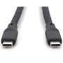 Дата кабель USB-C to USB-C 0.5m USB4 2.0 80G 240W 16K silicone black Digitus (AK-300350-005-S)