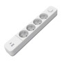 Мережевий фільтр живлення EUROELECTRIC Х4 10А 2м USB, Type-C, White (EE-104USB/C-2M)