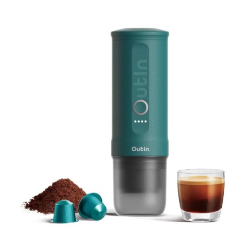 Портативна кавоварка Outin Nano Espresso Machine OTEM-01 Outin Teal (OTEM-01-TEAL)