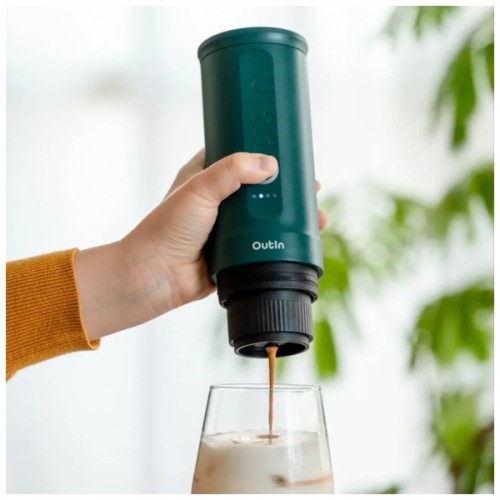 Портативна кавоварка Outin Nano Espresso Machine OTEM-01 Outin Teal (OTEM-01-TEAL)