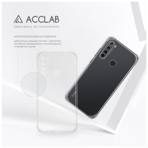 Чохол до мобільного телефона ACCLAB ShockProof Xiaomi Redmi Note 8 Transparent (1283126554162)