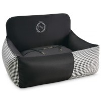 Автомобільне крісло для тварин Chloe's Home Porto black подвійне 68х48 см чорне (CLH1233)