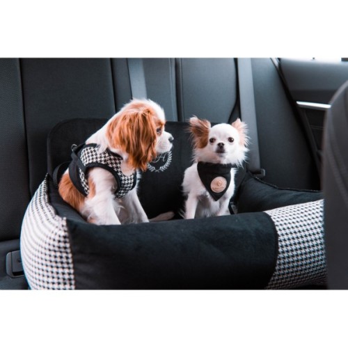 Автомобільне крісло для тварин Chloe's Home Porto black подвійне 68х48 см чорне (CLH1233)
