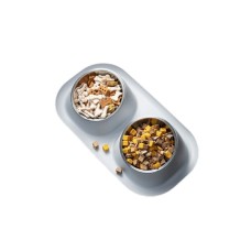 Посуд для котів Lapka Годівниця подвійна на підставці (LPK-25) Посуд для котів Lapka Годівниця подвійна на підставці (LPK-25)