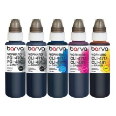 Чорнило Barva Canon PGI-480PGBK pigm + CLI-481BK/C/M/Y 5x100 мл special (CPGI480-100-MP)