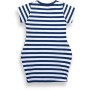 Плаття дитяче Breeze в смужку з кишеньками (8992-92G-blue)