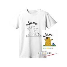 Набір для творчості Rosa футболка-розмальовка, Be Cappy, бавовна 100, розмір XS (4823098544876)