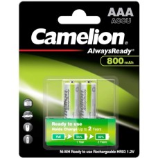 Акумулятор Camelion AА 800mAh Ni-MH Always Ready HR6 BP2 (NH-AA800ARBP2)