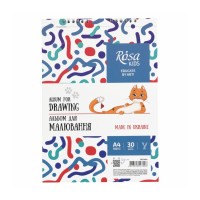 Альбом для малювання Rosa Kids на спіралі Cats А4 30 аркушів (4823098543008)