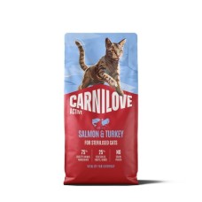 Сухий корм для кішок Carnilove Active Salmon & Turkey Sterilised 6 кг (8595602581566)