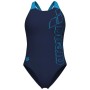 Купальник Arena Scratchy Swimsuit V Back 010264-780 синій, блакитний 40 (3468337637738)