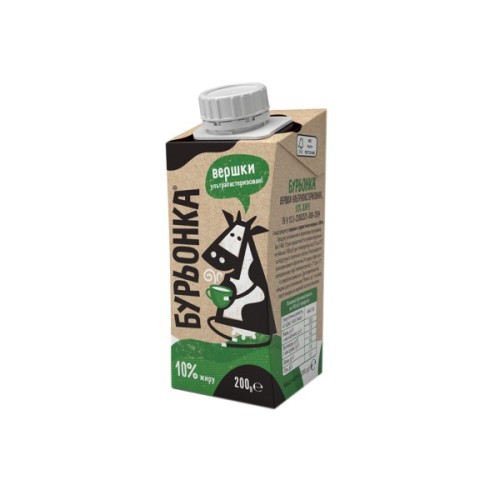 Вершки Бурьонка ультрапастеризовані 10% 200 г (br.82650)