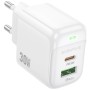 Зарядний пристрій BOROFONE BAS45A 1xUSB-C PD30W + 1xUSB QC3.0 white (6941991113871)