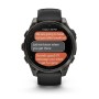 Смарт-годинник Garmin fenix 8 47mm, AMOLED, Saph, CrbnGryTi/Blk, Blk/PebbleGryBnd, GPS (010-02904-21)