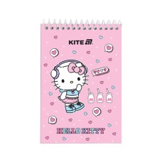 Блокнот Kite на спіралі Hello Kitty А6, 48 аркушів, нелінований (HK25-196-1)