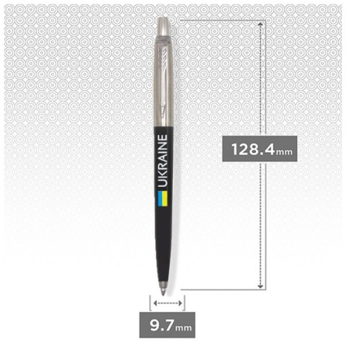 Ручка кулькова Parker JOTTER 17 Originals UKRAINE Black CT BP Прапор + Ukraine (15632_T1400u)