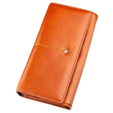 Гаманець Baliya Зі стразом жіночий шкіряний Помаранчевий (18976)