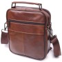 Сумка Vintage Чоловіча з натуральної шкіри Коричнева (21275)