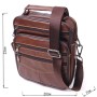 Сумка Vintage Чоловіча з натуральної шкіри Коричнева (21275)