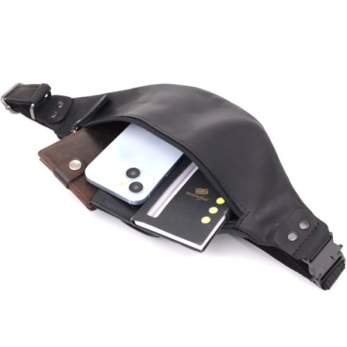 Сумка Shvigel З натуральної шкіри Чорна (23129)