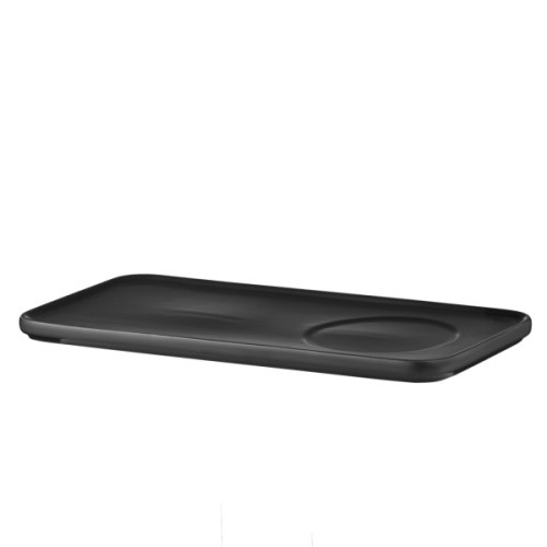 Комплект посуду Ardesto чашка з блюдцем, 250мл, порцеляна, чорний (AR3073BS)