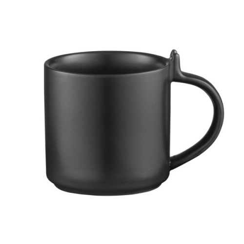 Комплект посуду Ardesto чашка з блюдцем, 250мл, порцеляна, чорний (AR3073BS)